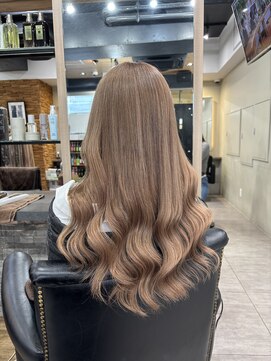 ラピス 横浜(Lapis) ミルクティーベージュシールエクブリーチカラーレイヤーカット