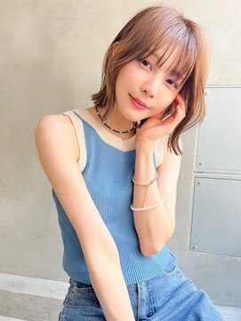 テイラー(Taylor) 【Taylor 大宮】ミルクティーベージュ×外ハネボブ