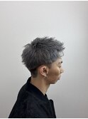 スパイキーショート シルバーカラー