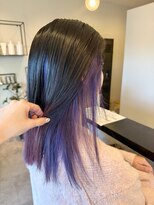 メデル(mederu) インナーカラーパープルカラーデザインカラーケアブリーチカラー