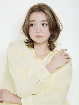 エンタク 新宿(enntaku) マロンベージュ/Aラインボブ/かきあげ/インナーカラー[新宿駅]