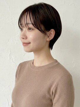 カバーヘア 上尾西口店(COVER HAIR) 丸みショートボブ/くびれ透明感カラー春色ブリーチなしp上尾