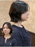 ☆春日☆ニュアンスウルフワンホンレイヤーダークブルーボブ57
