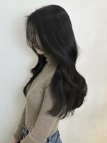 アクシス 栄店(`AXIS)&nbsp;平田/ワンホンレイヤー/ミルクティーブロンド/ダークブルー/栄