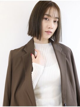 NYCHIKA【9/4 NEWOPEN(予定)】 大人の切りっぱなしボブ | シースルーバング×髪質改善
