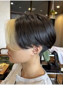 ショート 前下がり 刈り上げ フェイスフレーミング