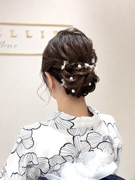 アンベリールフルー(EMBELLIR fleur) 大人かわいい◎浴衣ヘアセット|20代|30代|40代