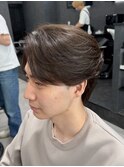 曲がる縮毛矯正/縮毛矯正/毛流れセンターパート