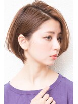 モニカ 西宮北口(Monica)&nbsp;大人かわいい伸ばしかけグレージュナチュラルボブ