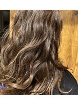 ブルー(BLUE)&nbsp;ハイライト×バレイヤージュ