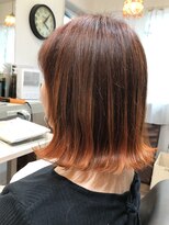 ヘア デザイン 虹いろのはさみ&nbsp;大人可愛い外はねボブ