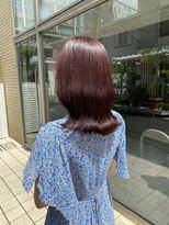 イヴォーク トーキョー(EVOKE TOKYO) 大人可愛い暖色系ピンクベージュカラー韓国くびれヘア