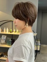 ジアン テラス(GIEN TERRASSE)&nbsp;丸みショート×透明感カーキブラウン