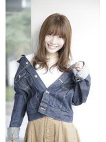 ルルディ バイ アフロディーテ銀座(luludi by APHRODITE)&nbsp;黒髪/グレーベージュ/レイヤーロング/前髪パーマ/銀座