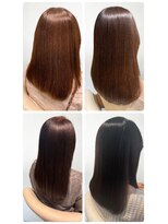 美容室フルール&nbsp;20代30代40代髪質改善トリートメントショコラアッシュナチュラル