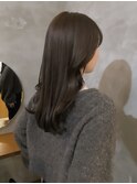 グレージュ/透明感暗髪