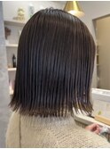 ボブ　外ハネ　艶髪　髪質改善カラー　ショート