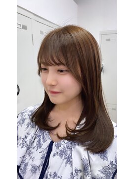 アッシュ 下北沢店(Ash) ミルクティーブラウン×ワンカールレイヤー