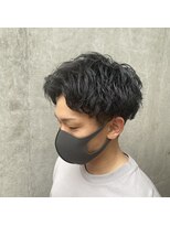 ウノプリールヴァモス(unopulir Vamos)&nbsp;メンズカット黒髪アップバングショートヘア短髪