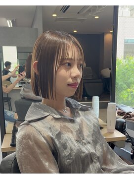 ラボヌールヘアーリアン 川越店(La Bonheur hair Lien) 【Lien 風呂田】ぷつっと切りっぱなしボブ♪