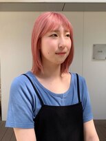 ノク 渋谷(nok)&nbsp;ブリーチカラー＊サーモンピンク