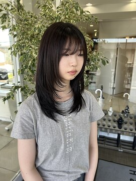 ハピネス 西大寺店(Happiness) レイヤーカット 韓国レイヤー 顔周りレイヤー