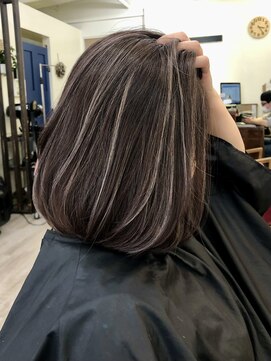 エトラ 渋谷店(etora) 小顔 ネビージュグレージュハイライトカラー◎