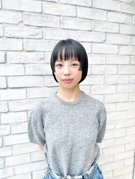 プリーク(preak) ブルーブラックボブ/ショート/ミニボブ