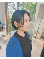 スイ(sui)&nbsp;【sui hair studio 富塚町】長めバング　ショートボブ
