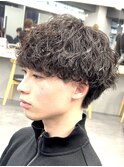 波巻きツイストスパイラルパーマ渋谷メンズマッシュパーマ