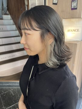 アヴァンス 天王寺店(AVANCE.) イヤリングカラー×ホワイトベージュ