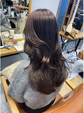 ユニ バイ マグ 長野店(Uni.by Mag) 大人ガーリー透明感暖色ピンクブラウンカラー