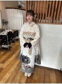 振袖着付、ヘアセット