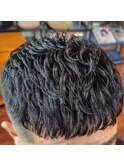 クロップ×アイロンパーマ