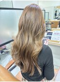 ブリーチなしダブルカラー　ベージュ