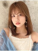 透明感カラー/ハニーブラウン/顔まわりレイヤー