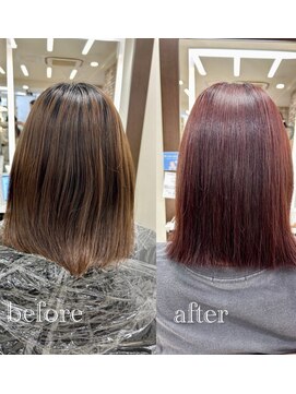 スタイル 横浜(STYLE) ダブルカラー/ケアブリ/ペールカラー/レッド/ハイトーン