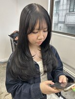 メゾンアトリエ(MaisonAtelier)&nbsp;ロングレイヤー×透け感グレージュ