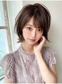 人気上昇中の大人可愛いふんわりボブ