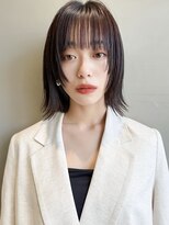 ミンクス 青山店(MINX) 【MINX】くびれヘア+くすみベージュハイライトカラー_表参道