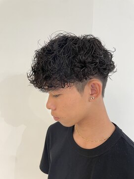 ニアウ 伊勢崎連取店(Niau) メンズマッシュ波巻きスパイラルパーマメンズパーマ