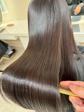 オズ 郡山駅前店(OZ) ミニウルフチェリーブラウンホワイトグレージュフェザーパーマ