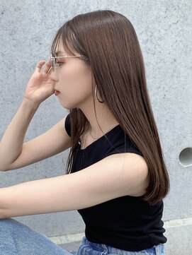 黒髪/クラゲヘアー/オリーブグレー/小顔/ココアベージュ/茨木 