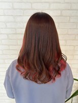 ビス フルール 日暮里店(Vis fleur) セミロング/インナーカラー/ピンクカラー