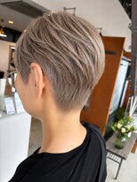 リドル ヘアー 駒生店(Riddle HAIR) 脱白髪染めの丸みショートボブ