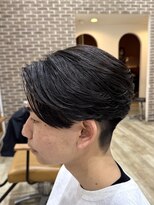 ピークスヘア(peaks hair)&nbsp;ニュアンスパーマ 毛流れセンターパート メンズパーマ 堀江