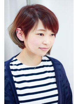 ナトゥーラ 札幌駅北口店(Natura) スモークカーキグラデーション×ショートバングボブ☆