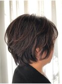 無造作パーマ/小顔/ショートボブ/30代40代50代/ショート/デジパ