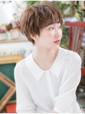 ★ミルクティーブラウン束感ショートパーマ20代30代40代★7