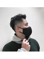 初めてのフェードにおすすめ！ソフトフェード+パーマ